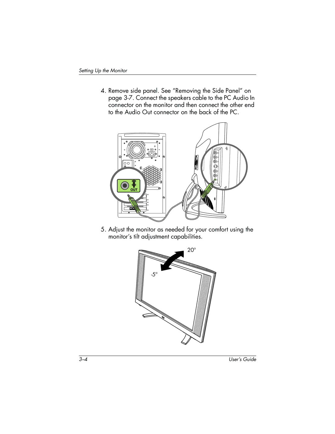 HP f2304 manual 20º 