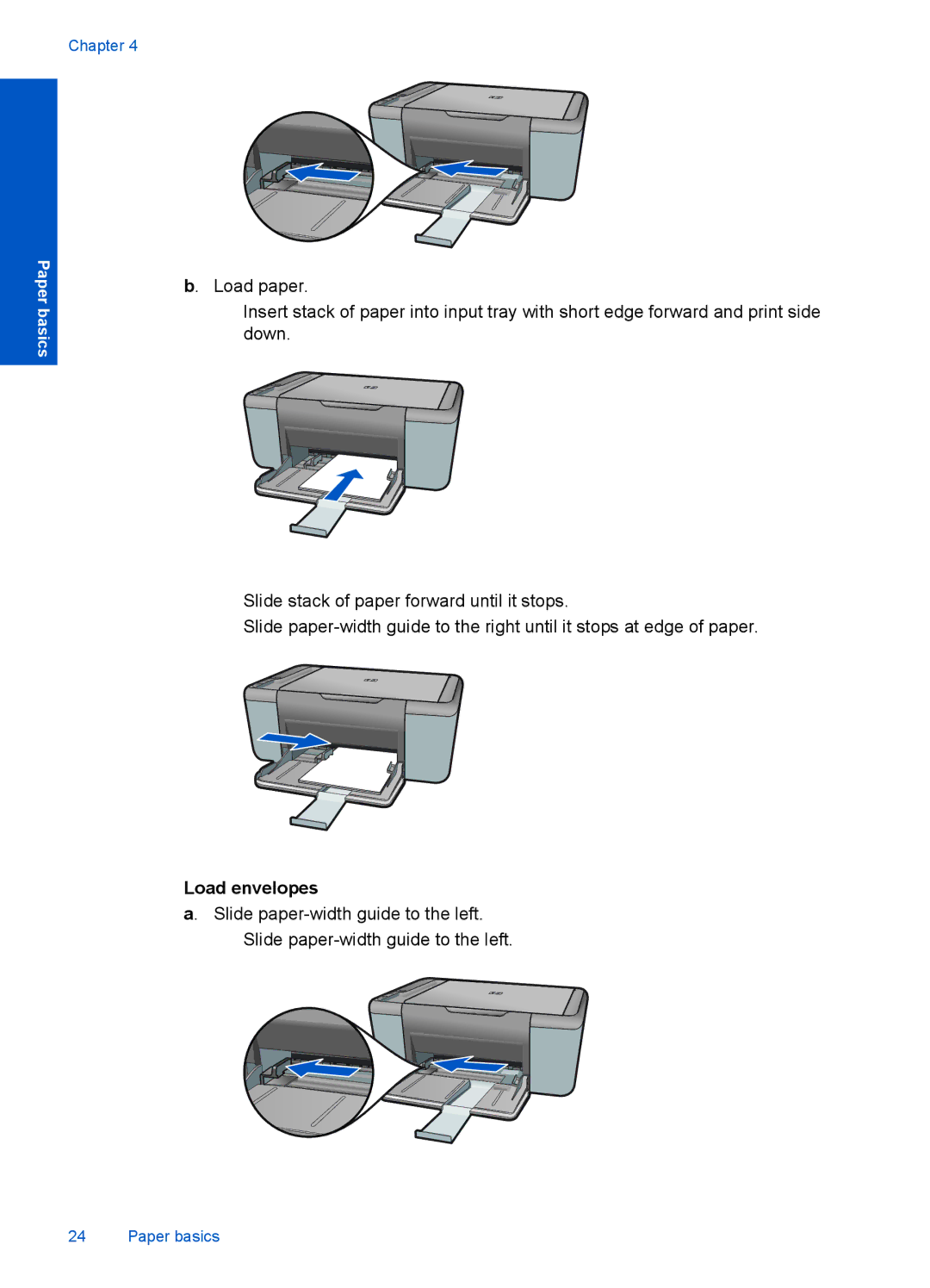 HP F2400 manual Load envelopes 