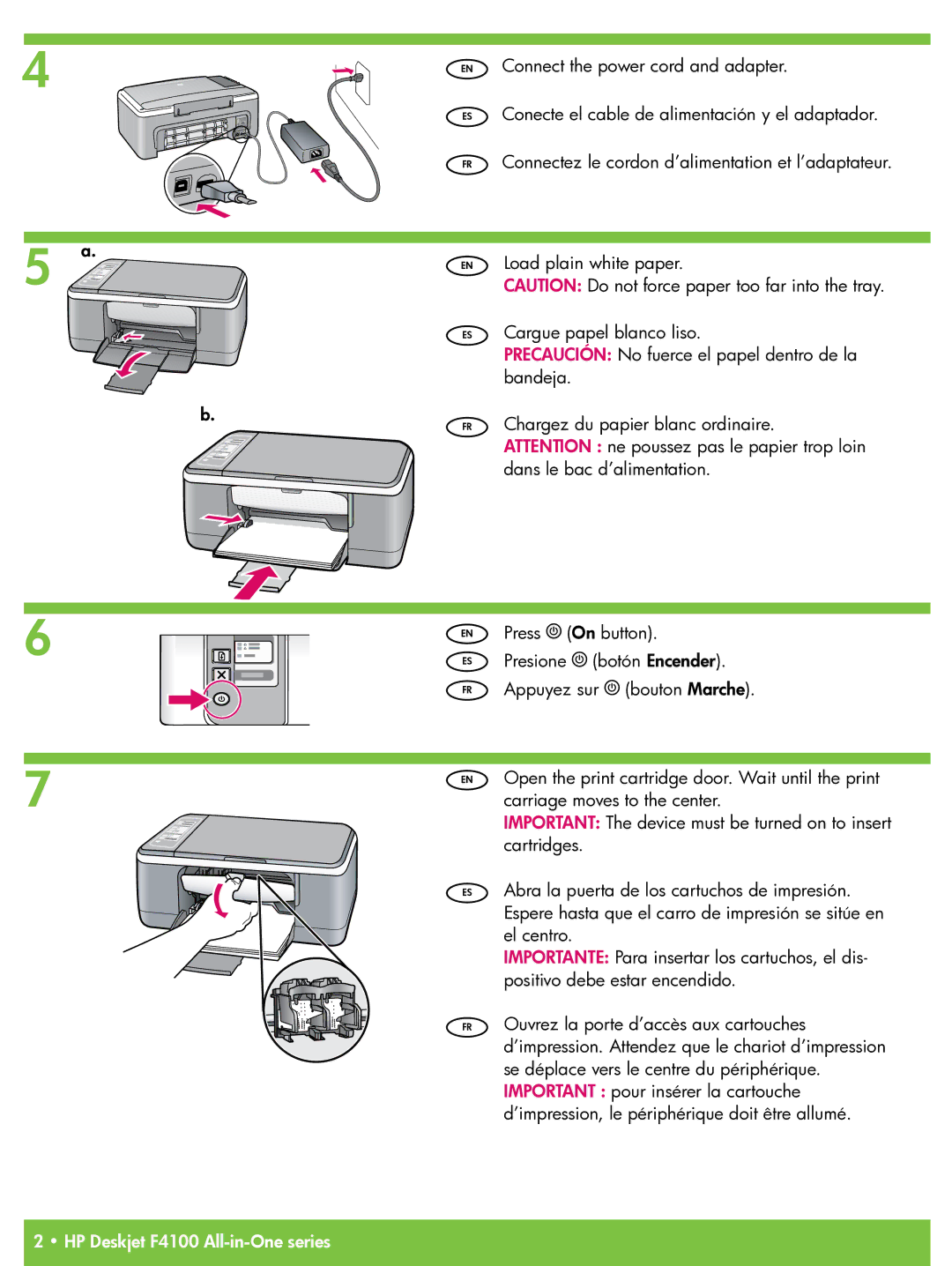 HP F4180, F4135, F4172 manual HP Deskjet F4100 All-in-One series 