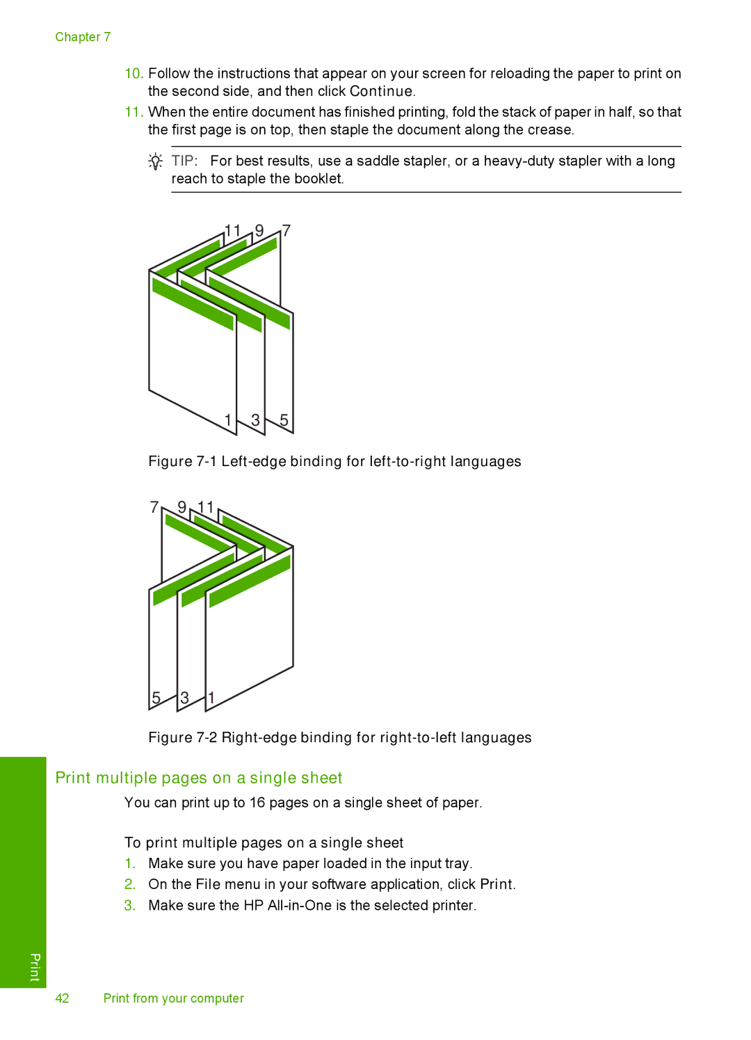 HP F4180, F4140, F4185, F4172, F4190 manual Print multiple pages on a single sheet, To print multiple pages on a single sheet 