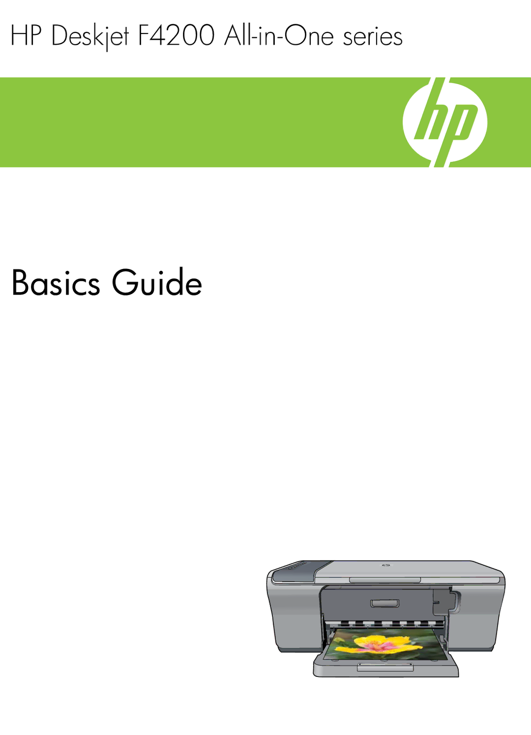 HP F4200 manual Basics Guide 