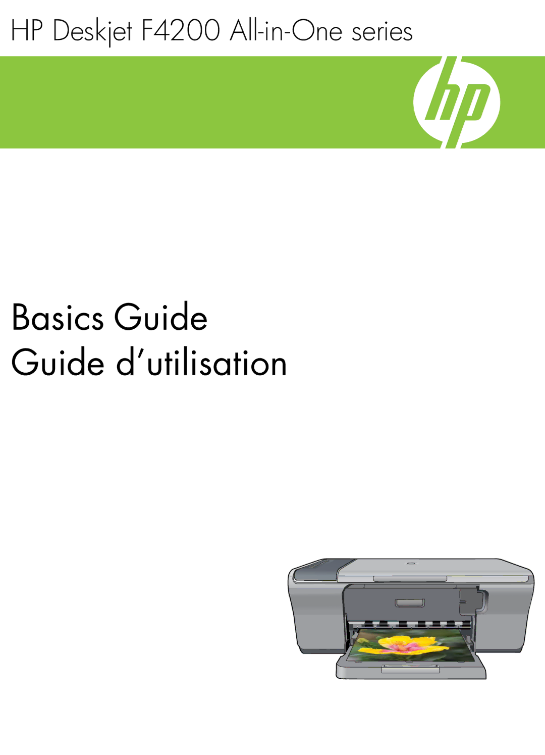 HP F4210 manual Basics Guide Guide d’utilisation 