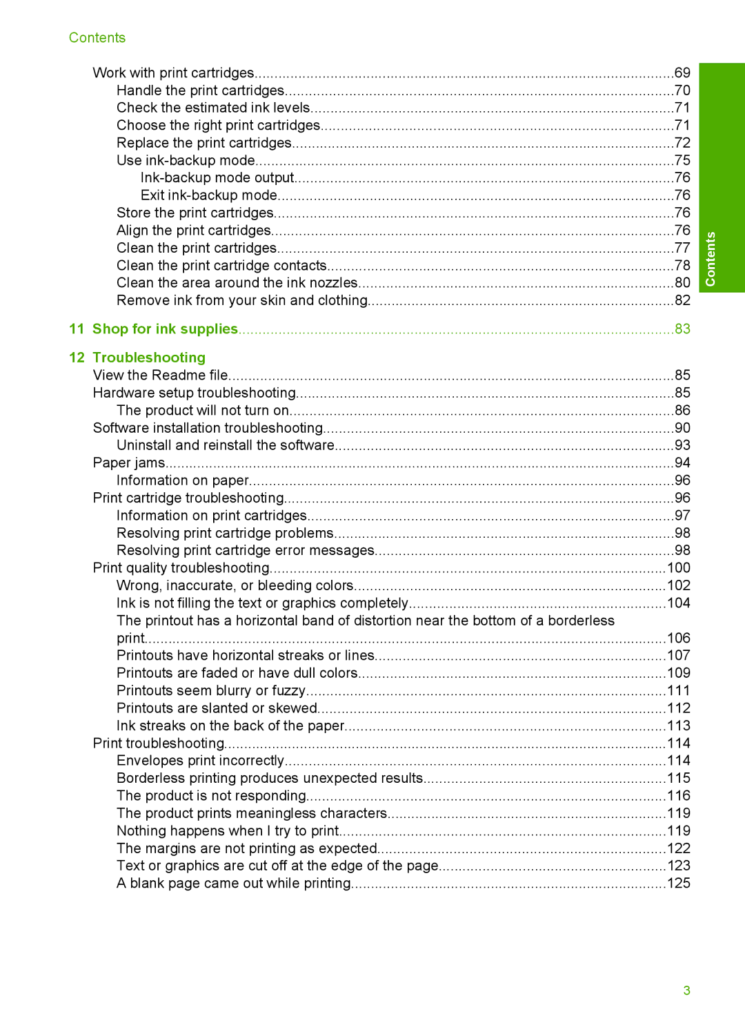 HP F4240, F4280, F4235 manual Contents, Troubleshooting 