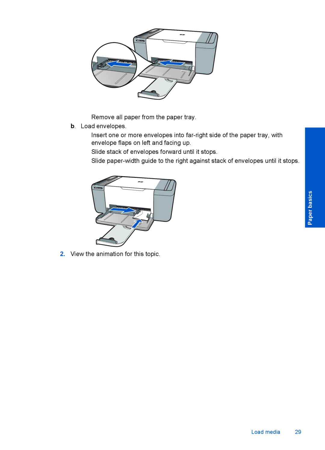 HP F4500 manual View the animation for this topic 