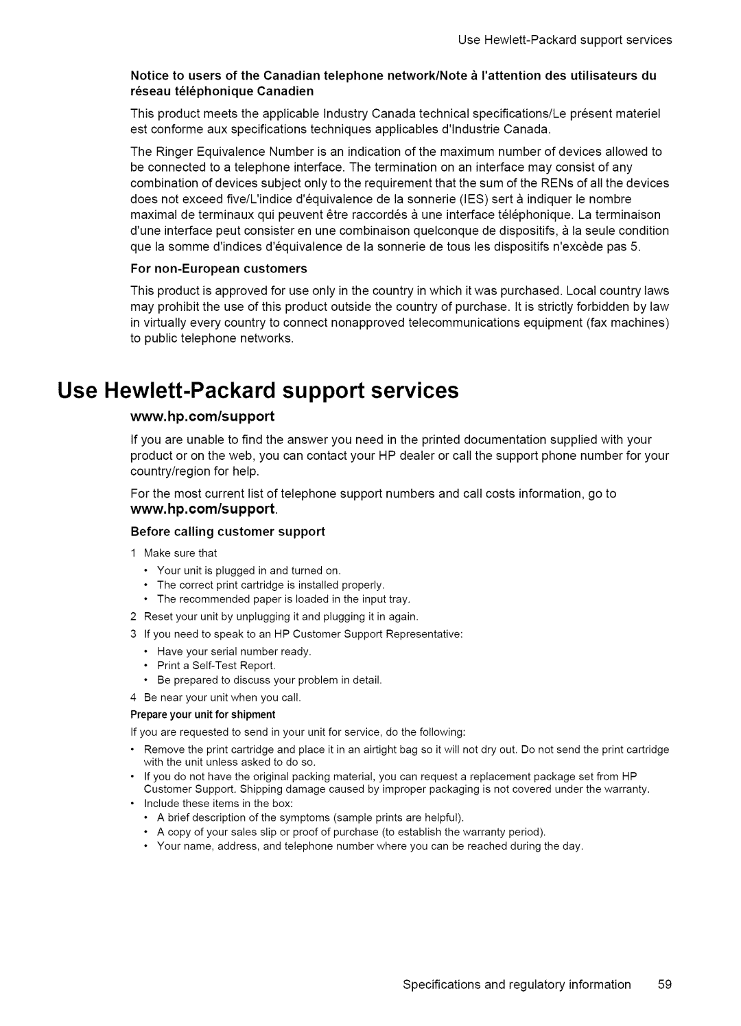 HP Fax 2140 manual Use Hewlett-Packard support services, UseHewlett-Packardsupportservices, Before calling customer support 