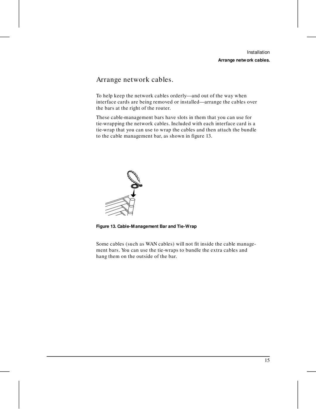 HP Fax 650 manual Arrange network cables, Cable-Management Bar and Tie-Wrap 