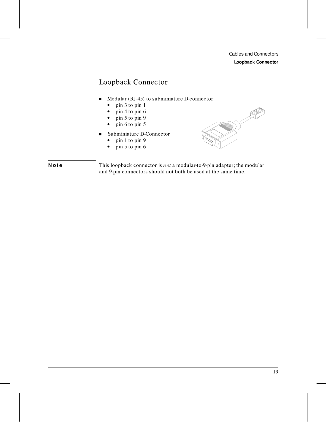 HP Fax 650 manual Loopback Connector 