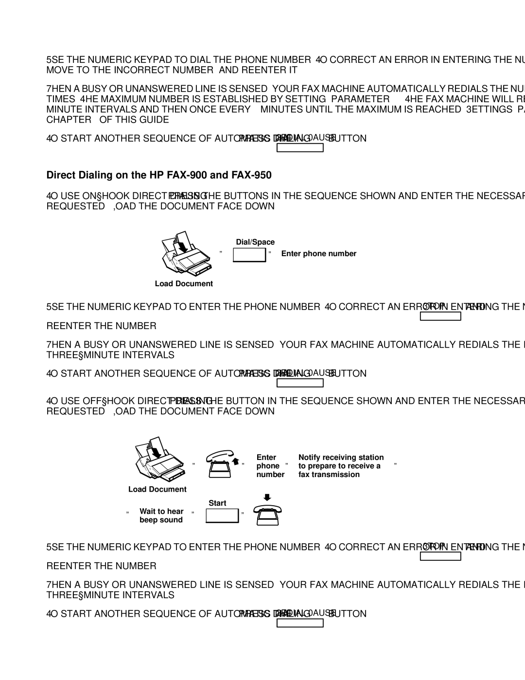 HP FAX-700 manual Direct Dialing on the HP FAX-900 and FAX-950 