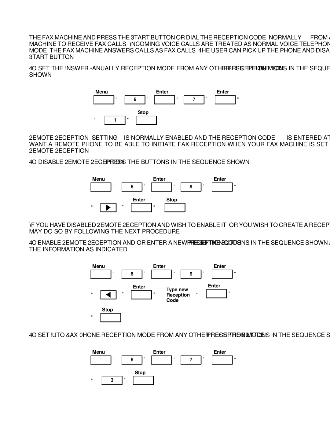 HP FAX-700 manual Menu Stop Enter 