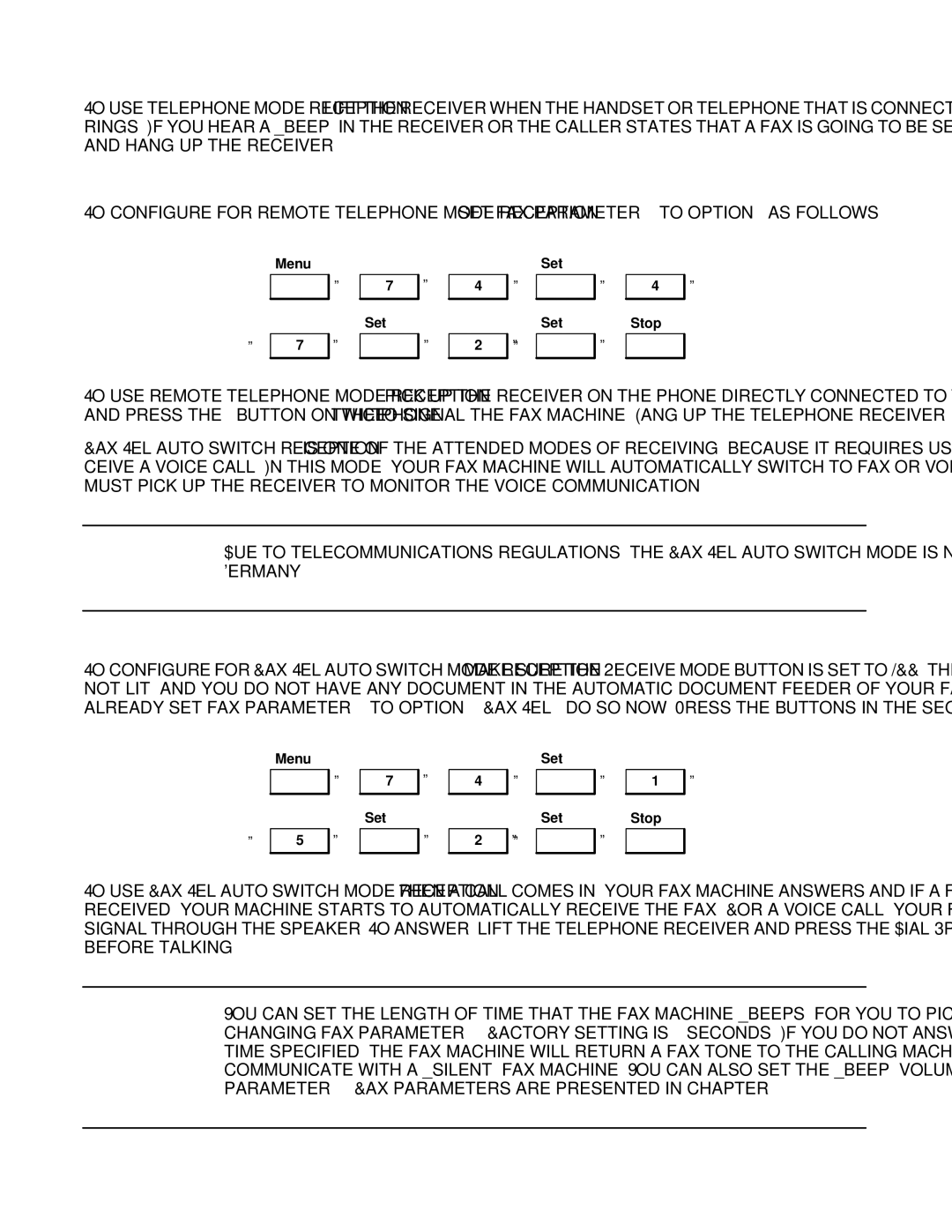 HP FAX-700 manual Operation and Usage 