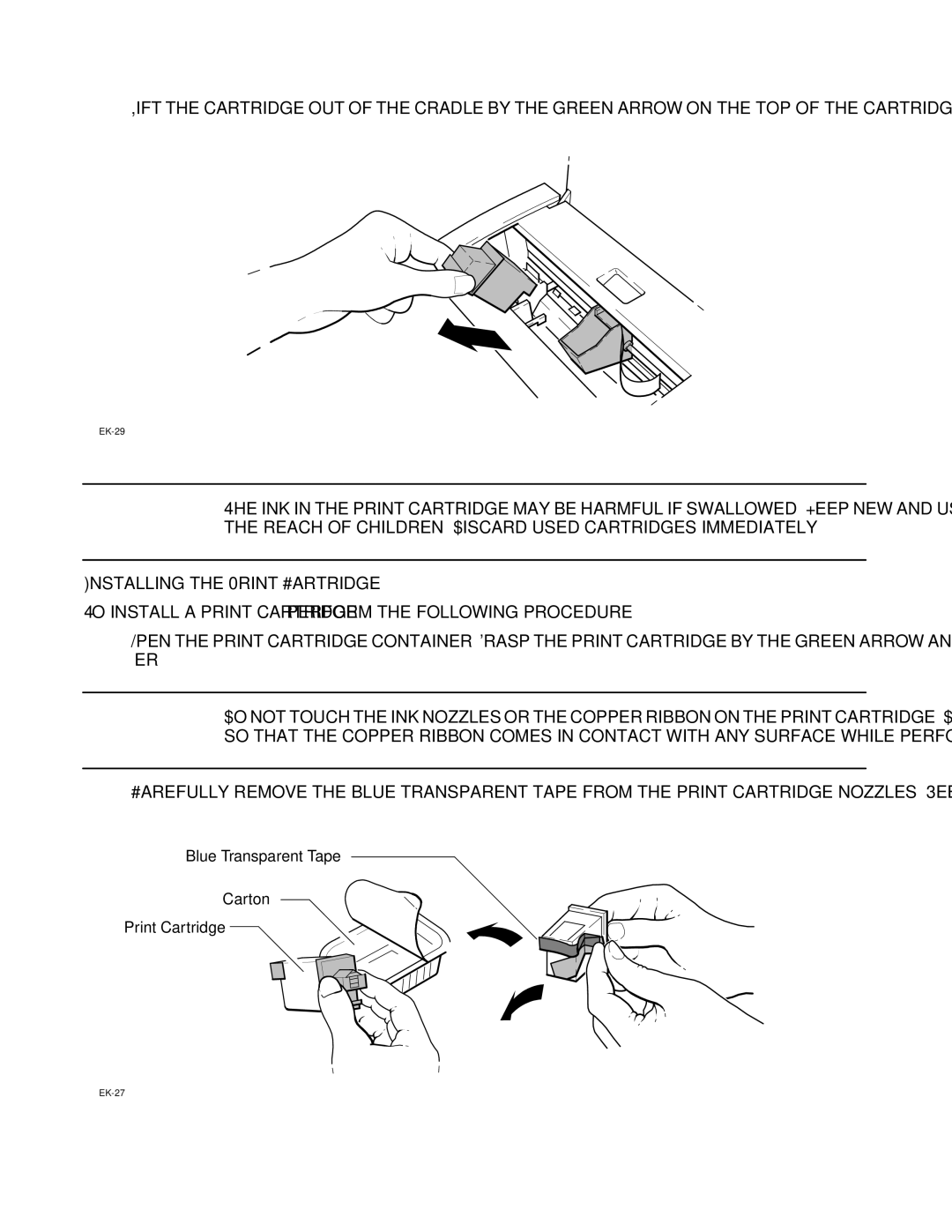 HP FAX-700 manual Installing the Print Cartridge 