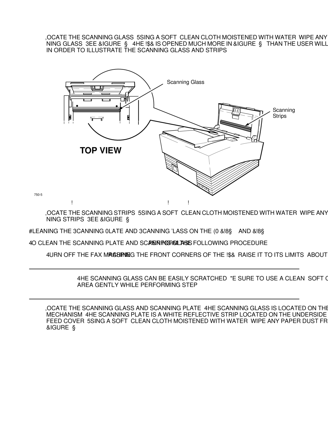 HP FAX-700 manual TOP View 