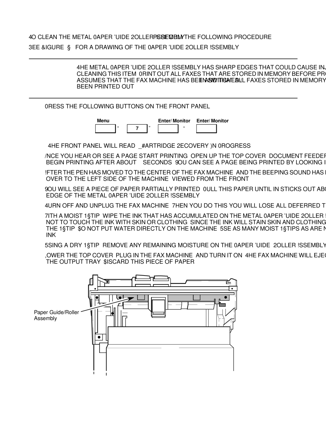 HP FAX-700 manual Paper Guide/Roller Assembly 