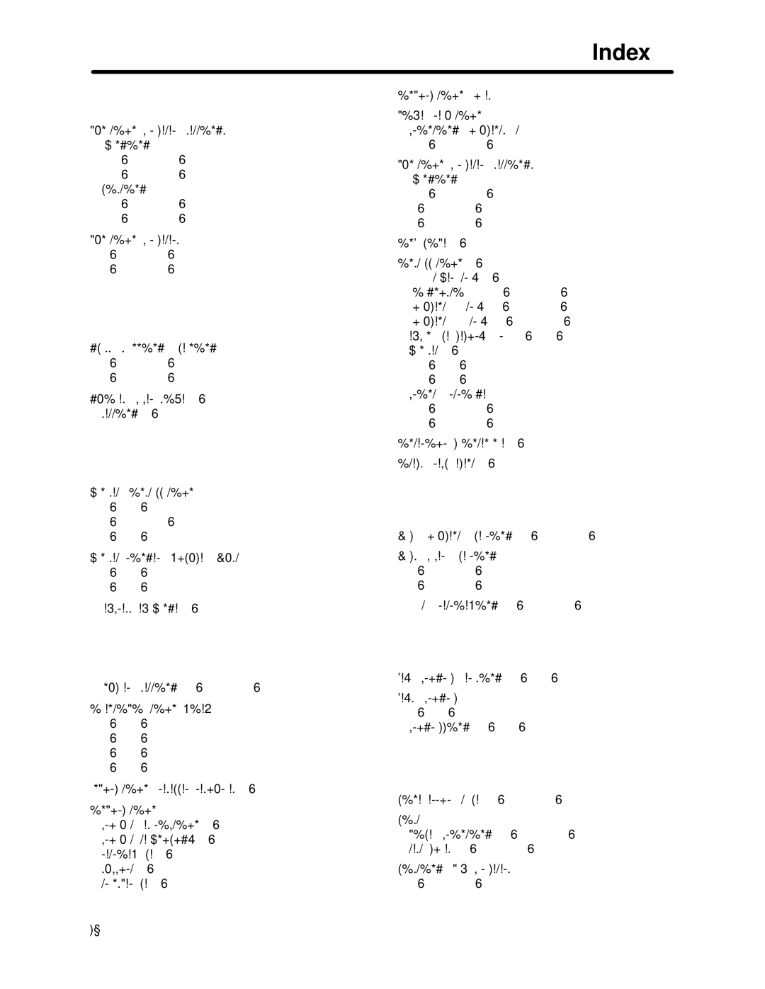 HP FAX-700 manual Index 