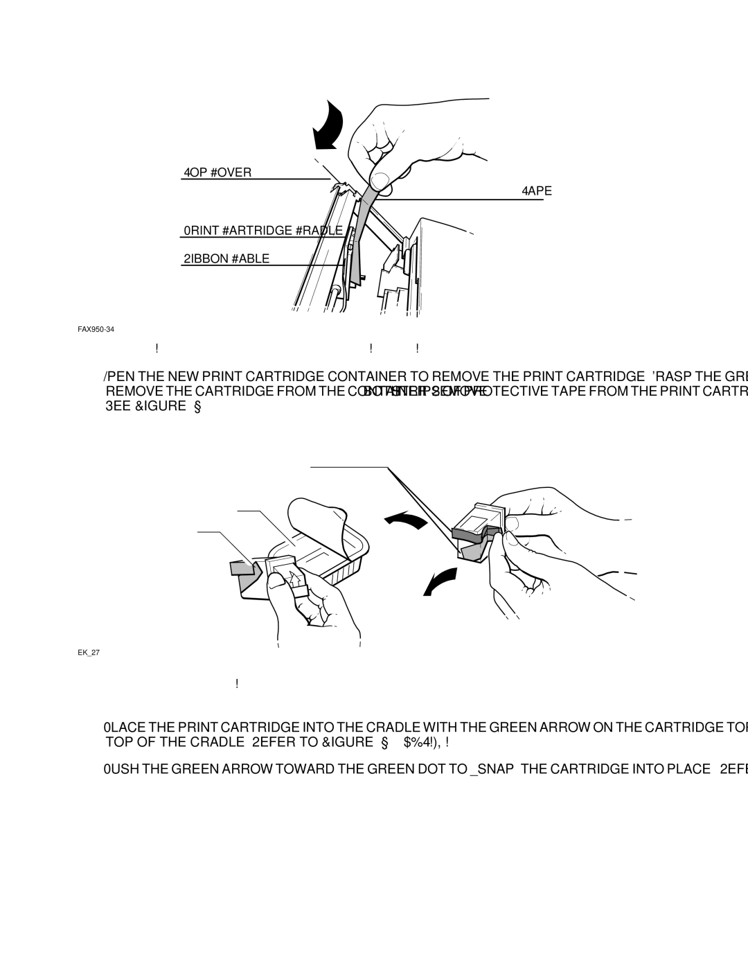 HP FAX-700 manual Removing the Print Cartridge From the Carton 