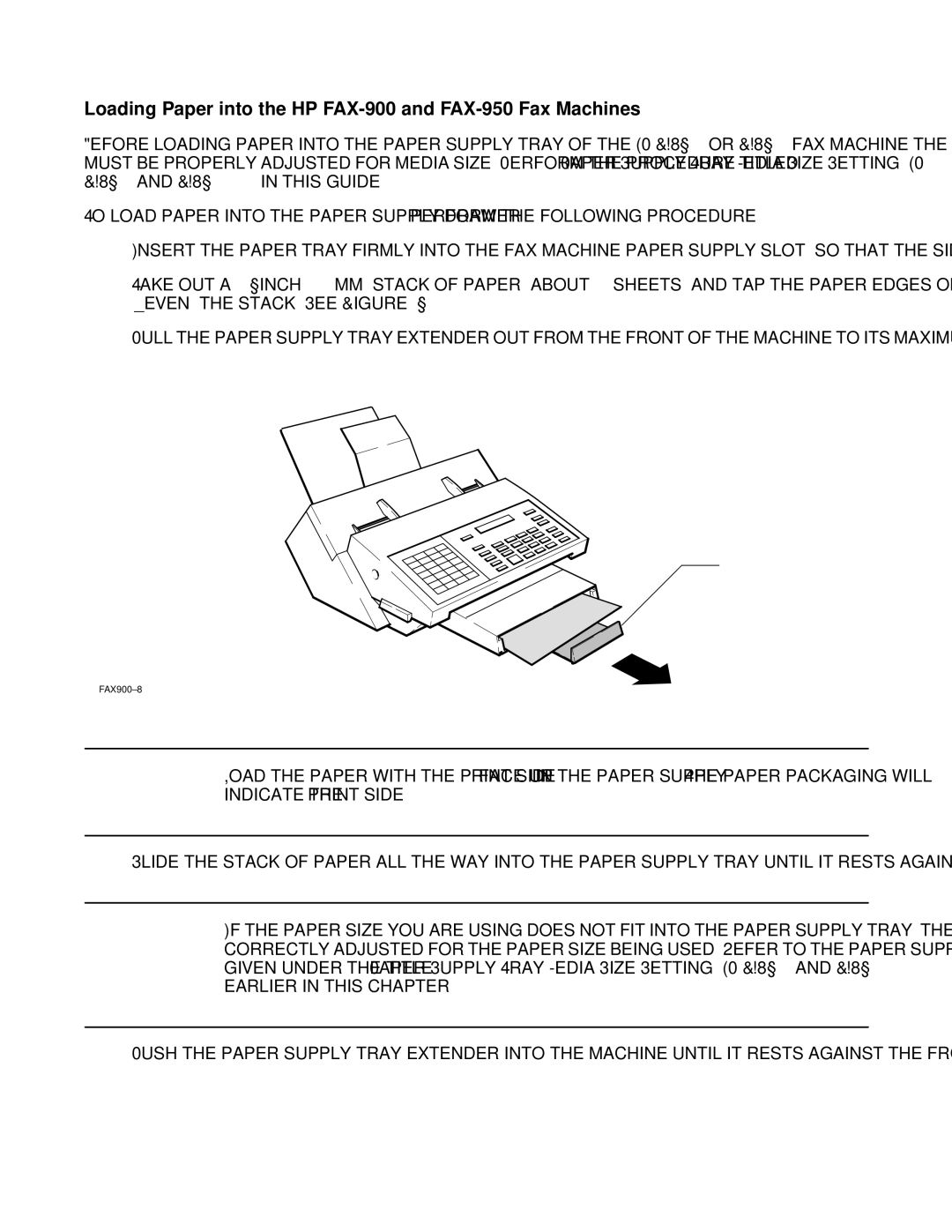 HP FAX-700 manual Loading Paper into the HP FAX-900 and FAX-950 Fax Machines, Earlier in this chapter 