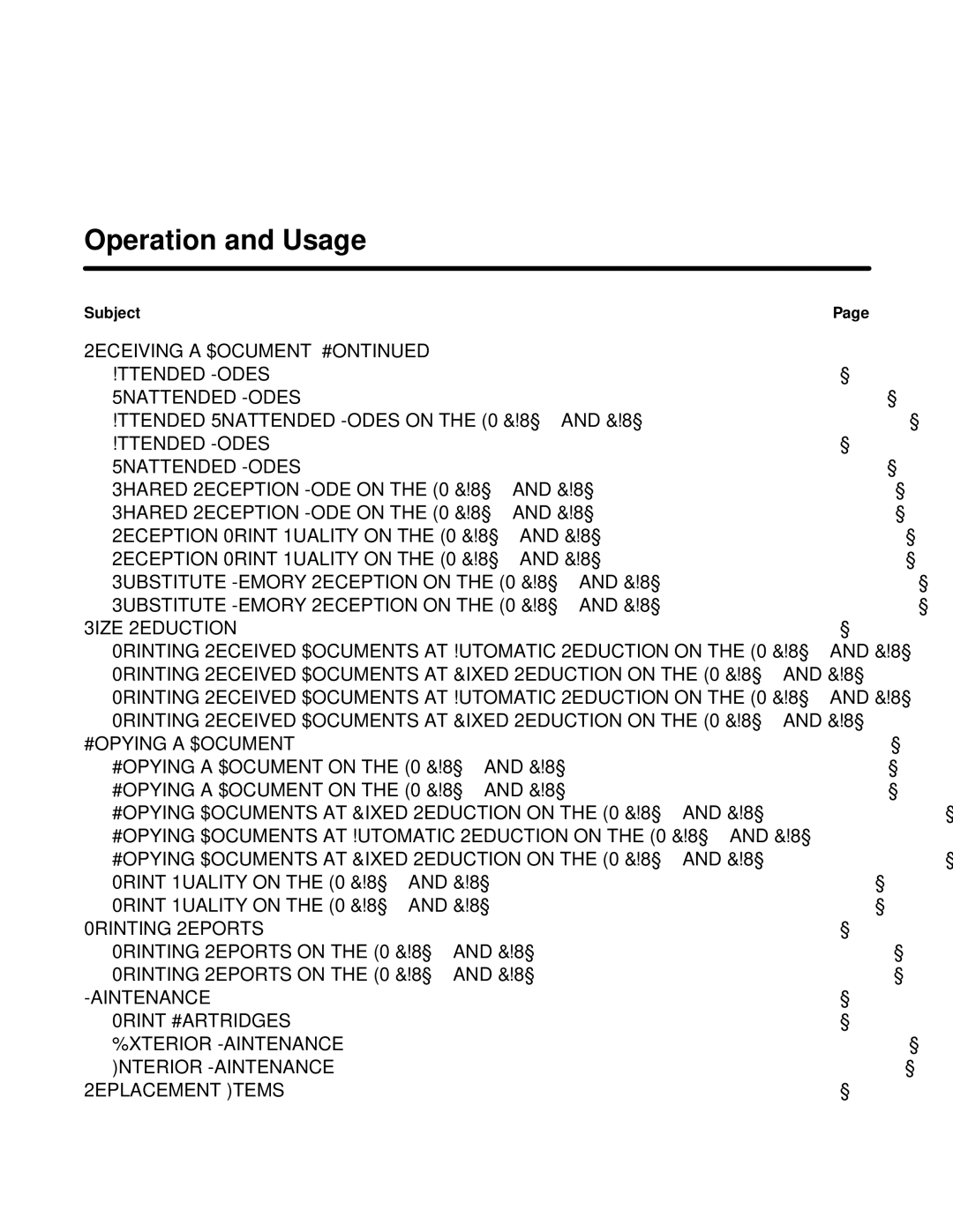 HP FAX-700 manual Operation and Usage 