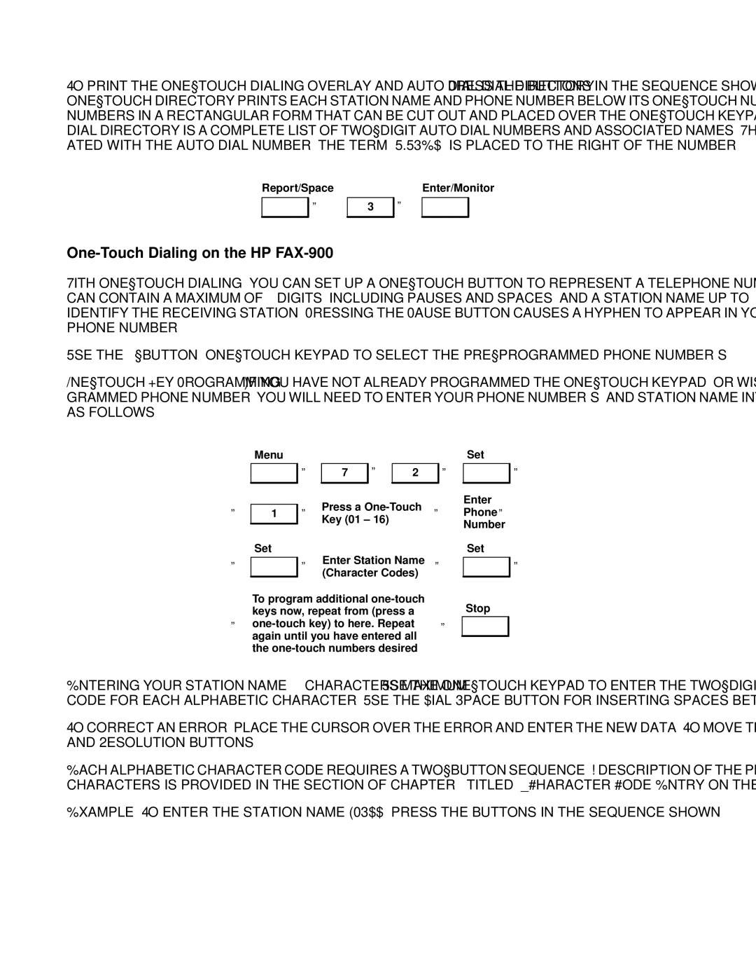 HP FAX-700 manual One-Touch Dialing on the HP FAX-900 