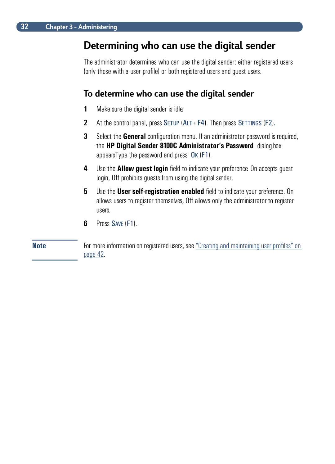 HP Fax Machine Sender manual 32 !4,0 