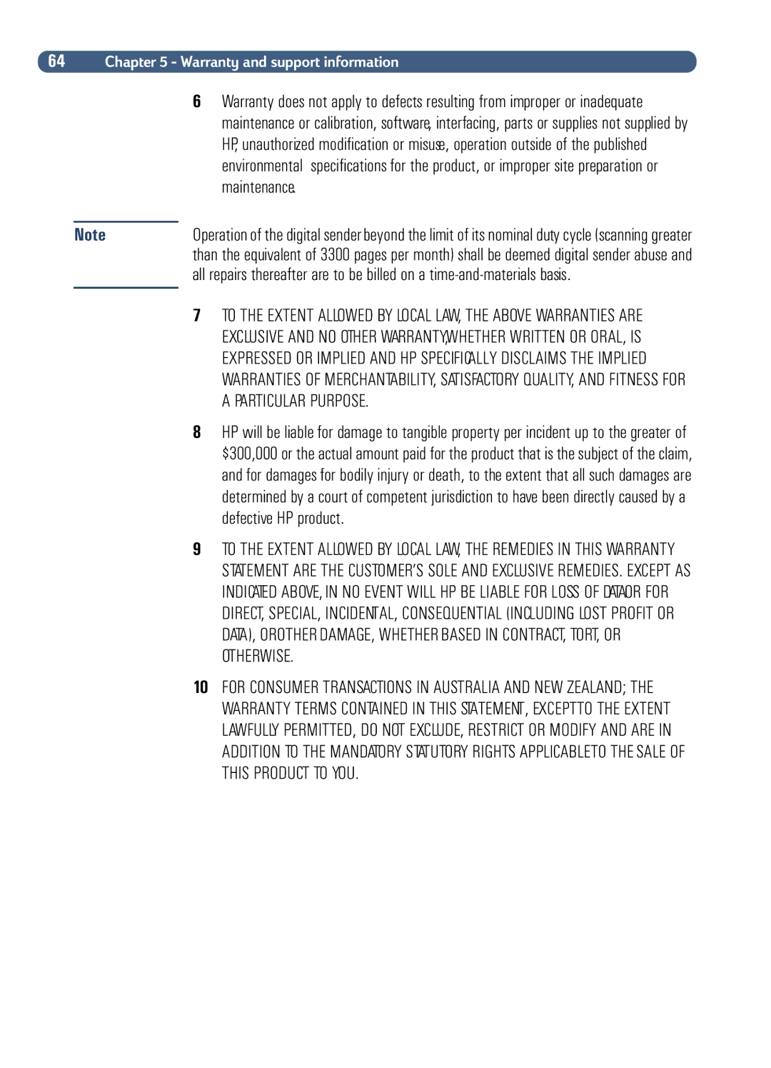 HP Fax Machine Sender manual 64 !,3 