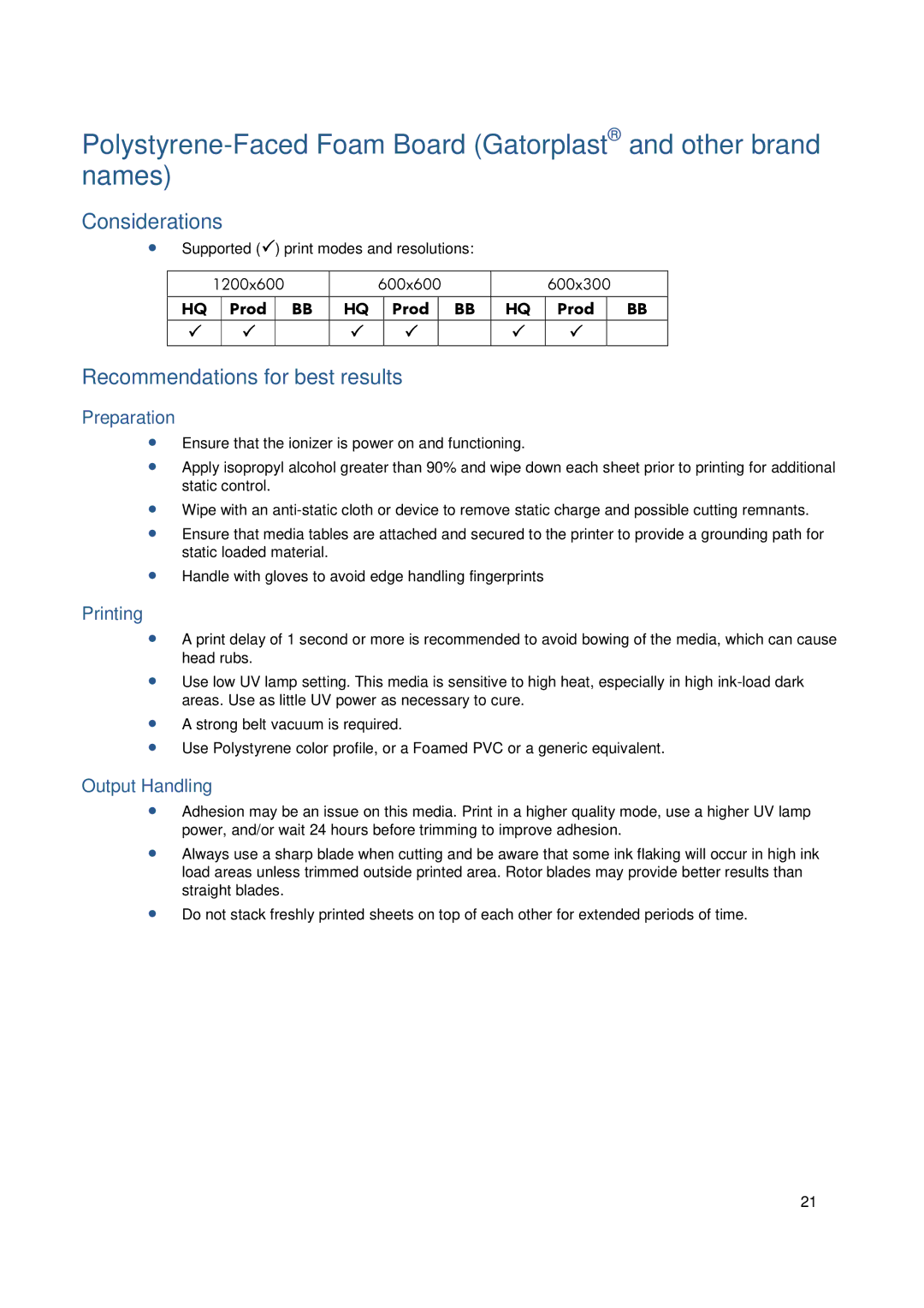 HP FB950 manual Considerations 