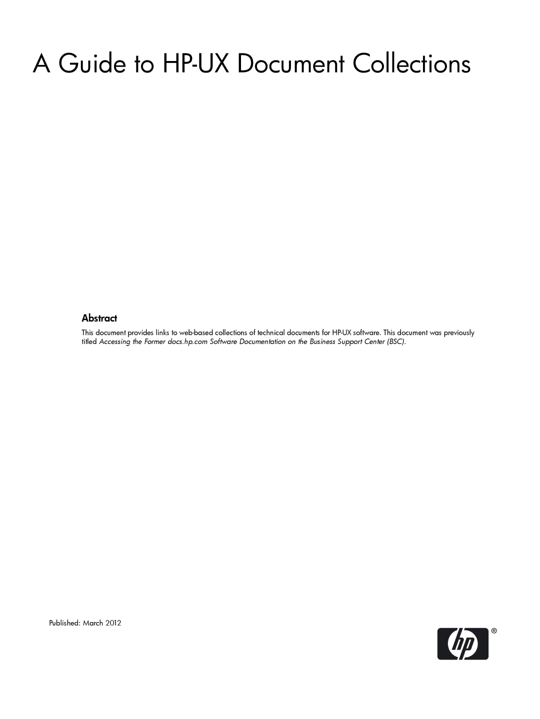 HP FDDI 9000 Interface manual Guide to HP-UX Document Collections 