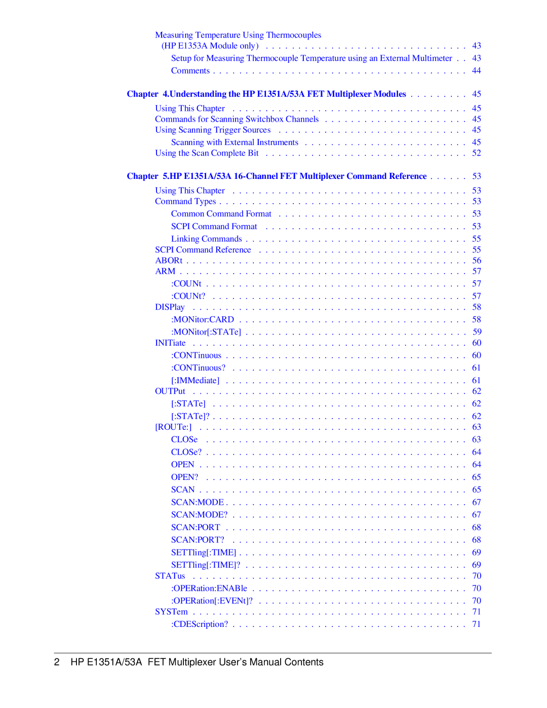 HP FET MULTIPLEXER E1351A/53A manual Understanding the HP E1351A/53A FET Multiplexer Modules 