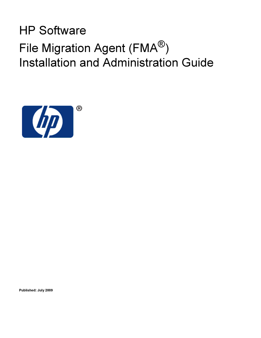 HP File Archiving Software manual Published July 