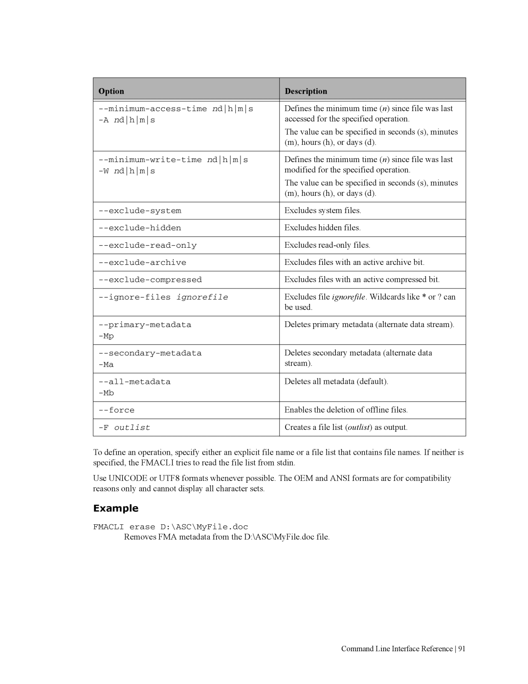 HP File Archiving Software manual Deletes primary metadata alternate data stream 