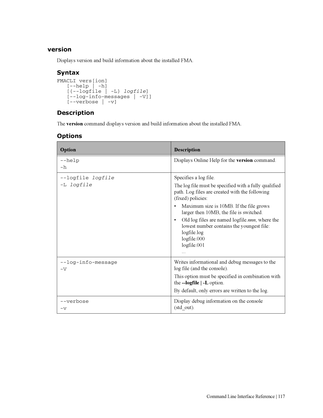 HP File Archiving Software manual Version, Syntax 