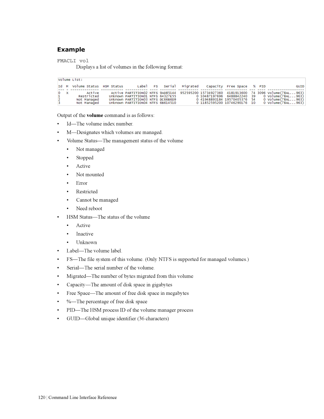 HP File Archiving Software manual Fmacli vol 