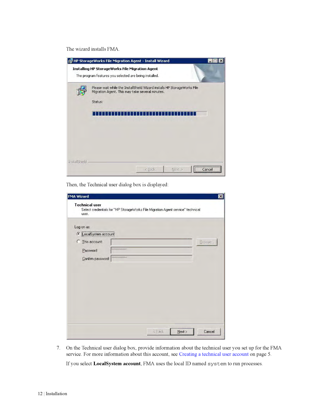 HP File Archiving Software manual Installation 