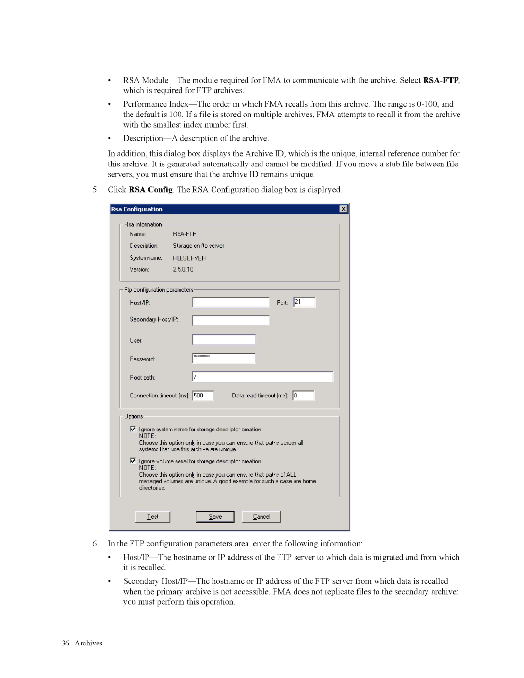 HP File Archiving Software manual Archives 