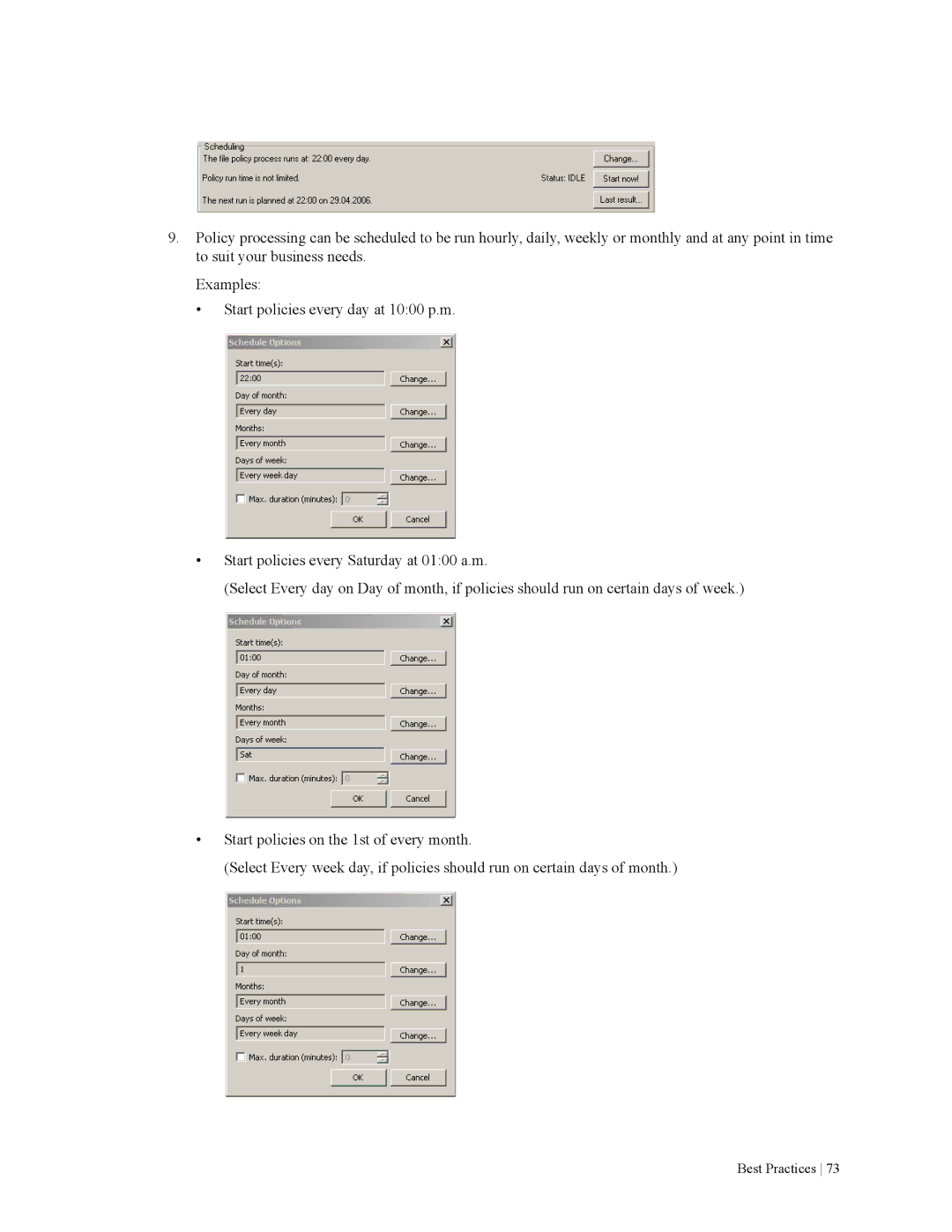 HP File Archiving Software manual Best Practices 