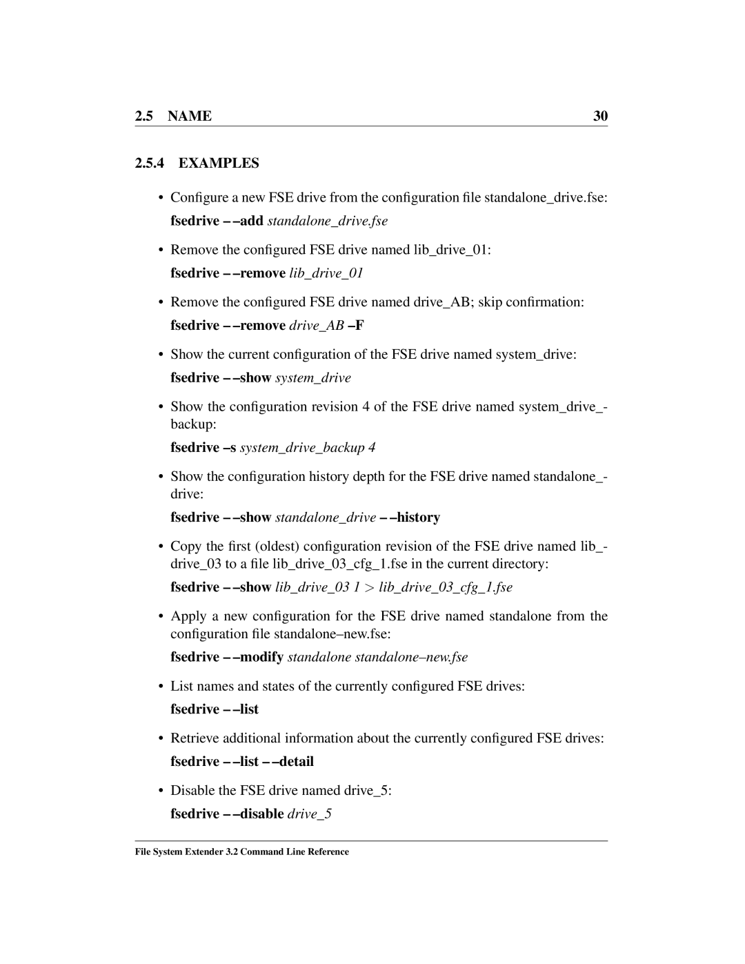 HP File System Extender (FSE) manual Libdrive01, DriveAB -F 