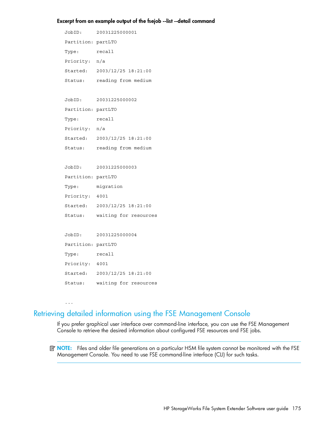 HP File System Extender (FSE) manual HP StorageWorks File System Extender Software user guide 