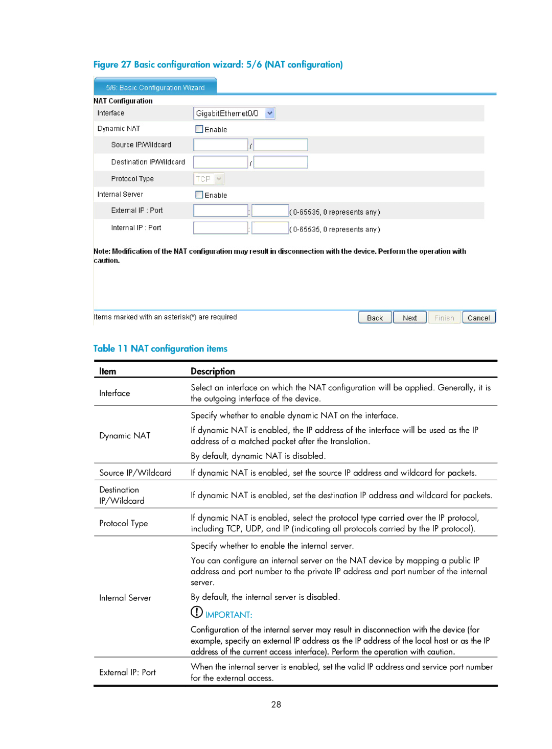 HP Firewall manual IP/Wildcard 