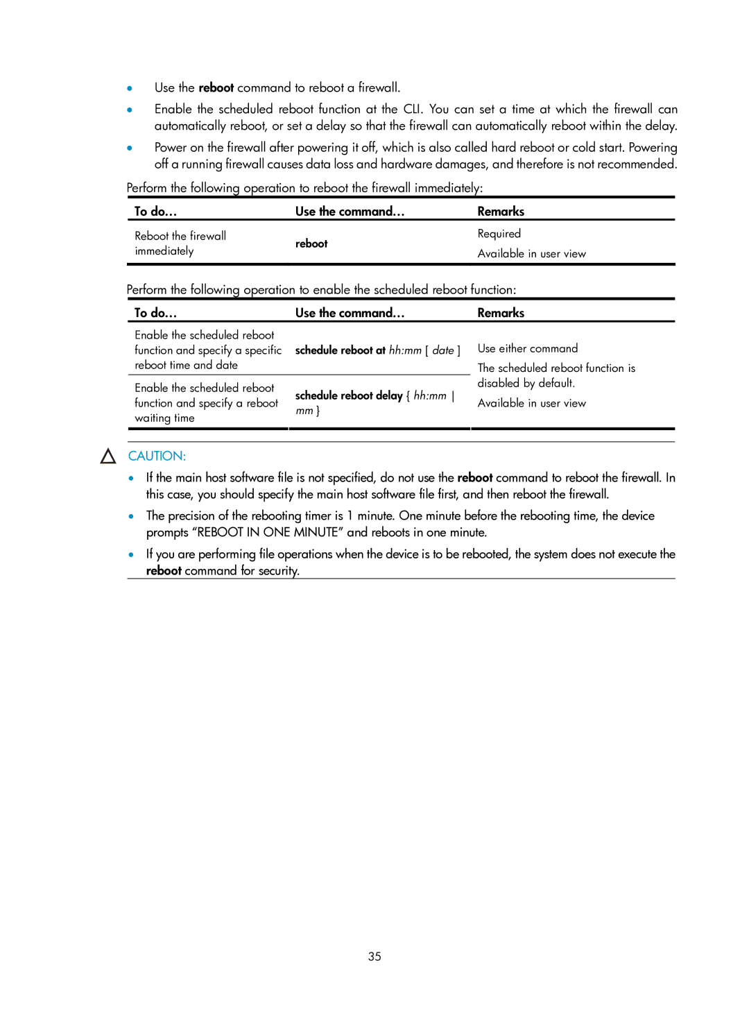 HP Firewall manual 