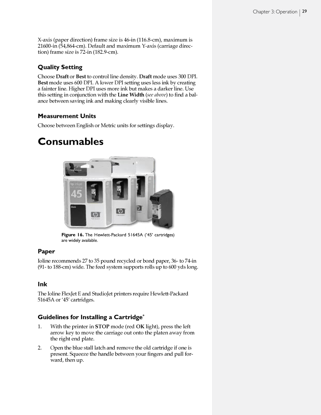 HP StudioJet, FlexJet E manual Consumables 