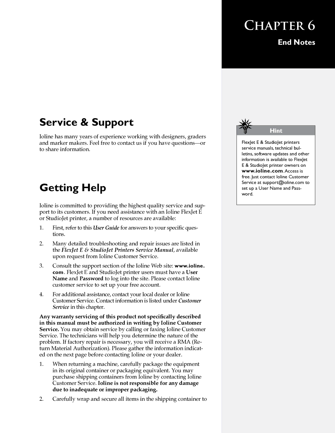 HP StudioJet, FlexJet E manual Service & Support, Getting Help 