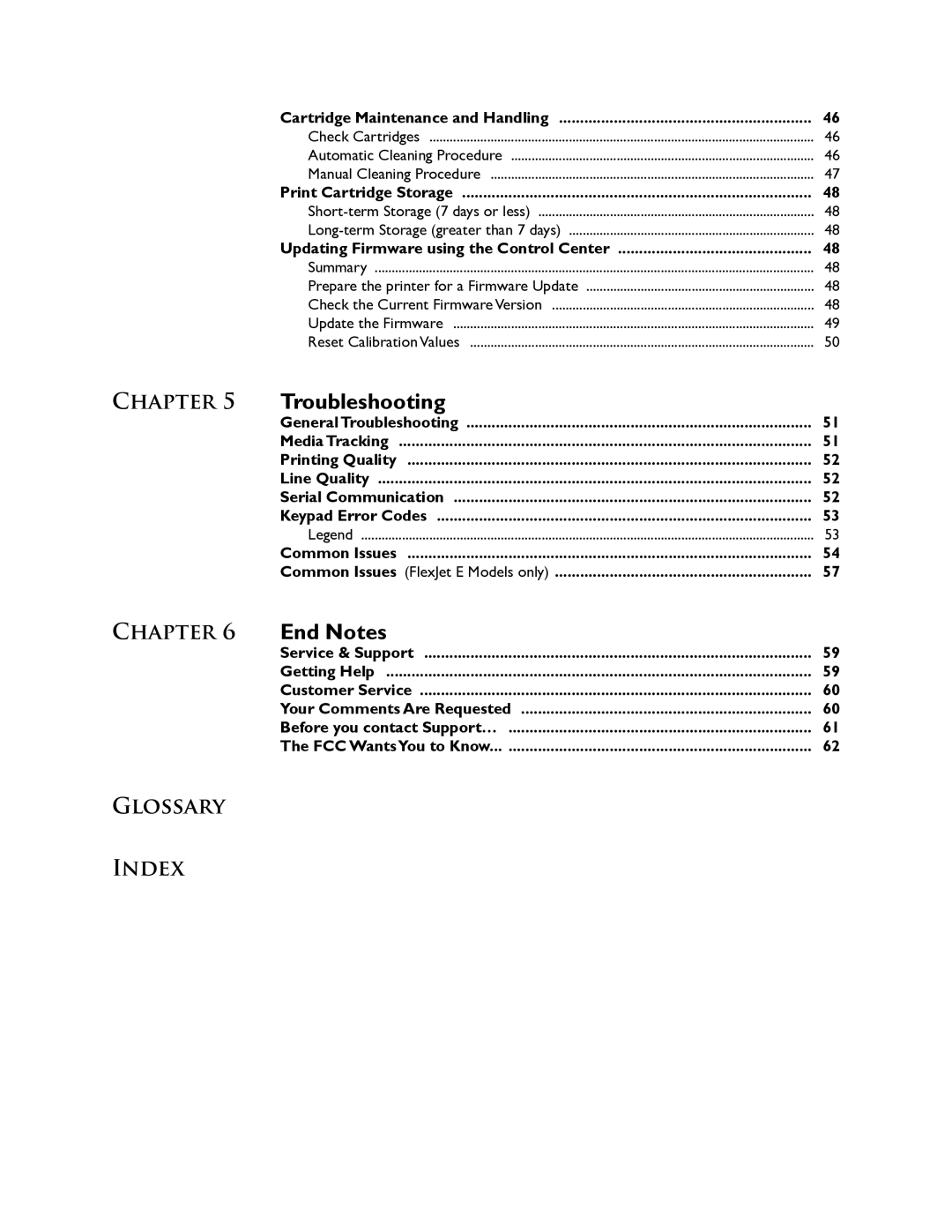 HP FlexJet E, StudioJet manual Glossary Index 