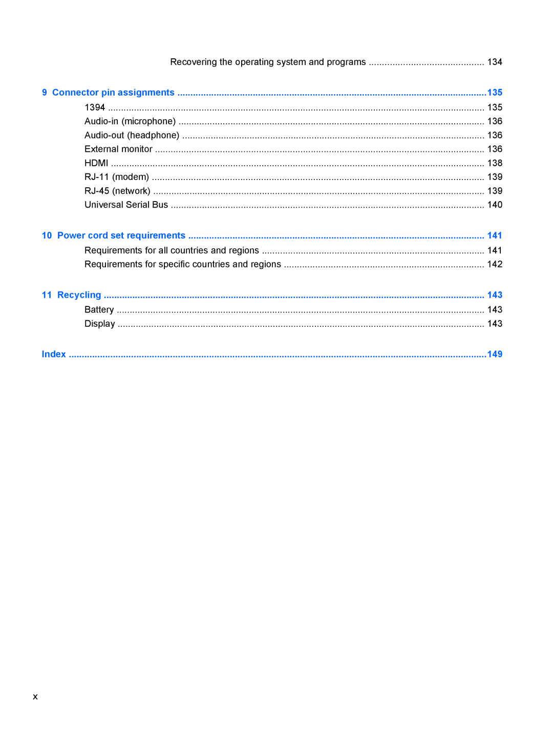 HP FN038UAABA, FN037UAABA manual 143 