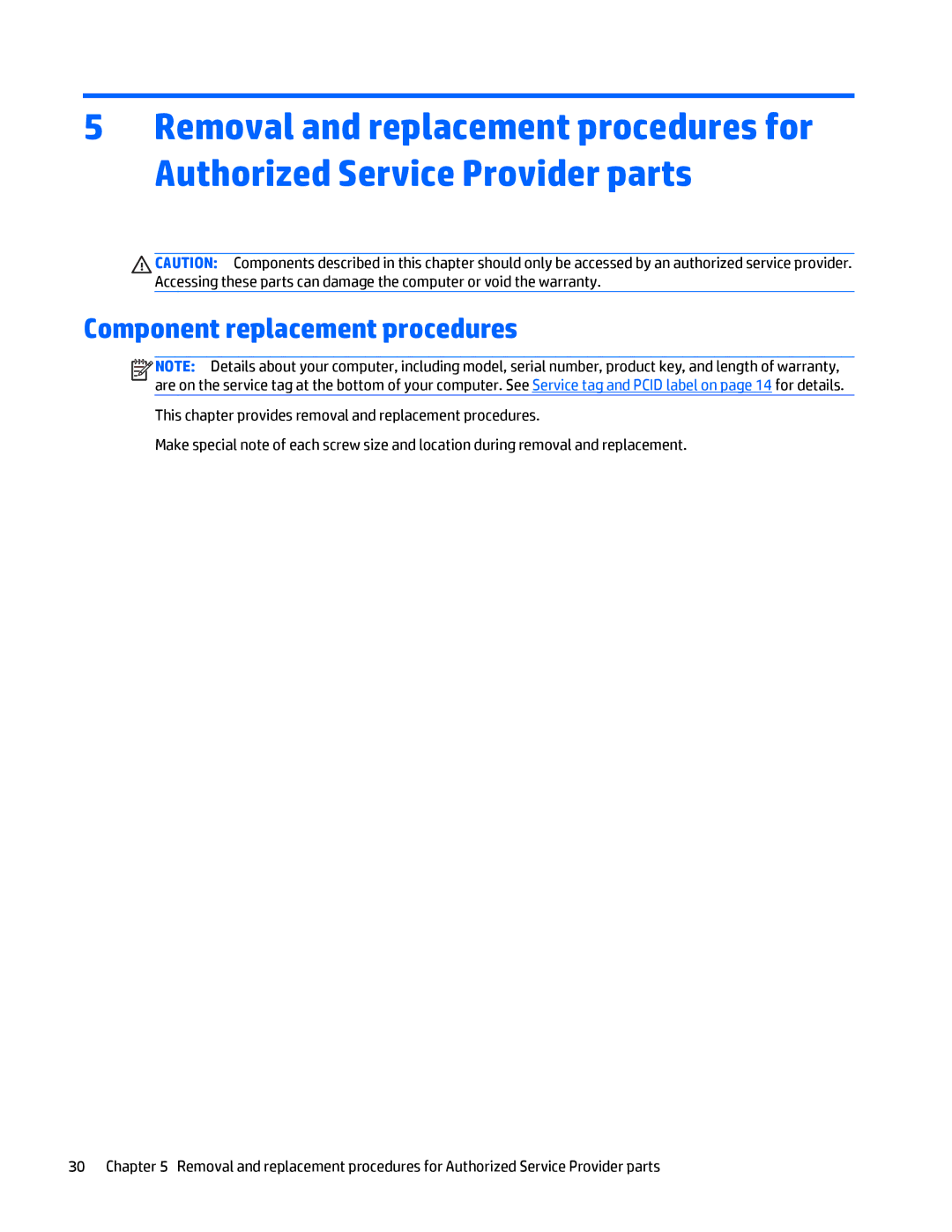 HP Folio 1040 G1 manual Component replacement procedures 