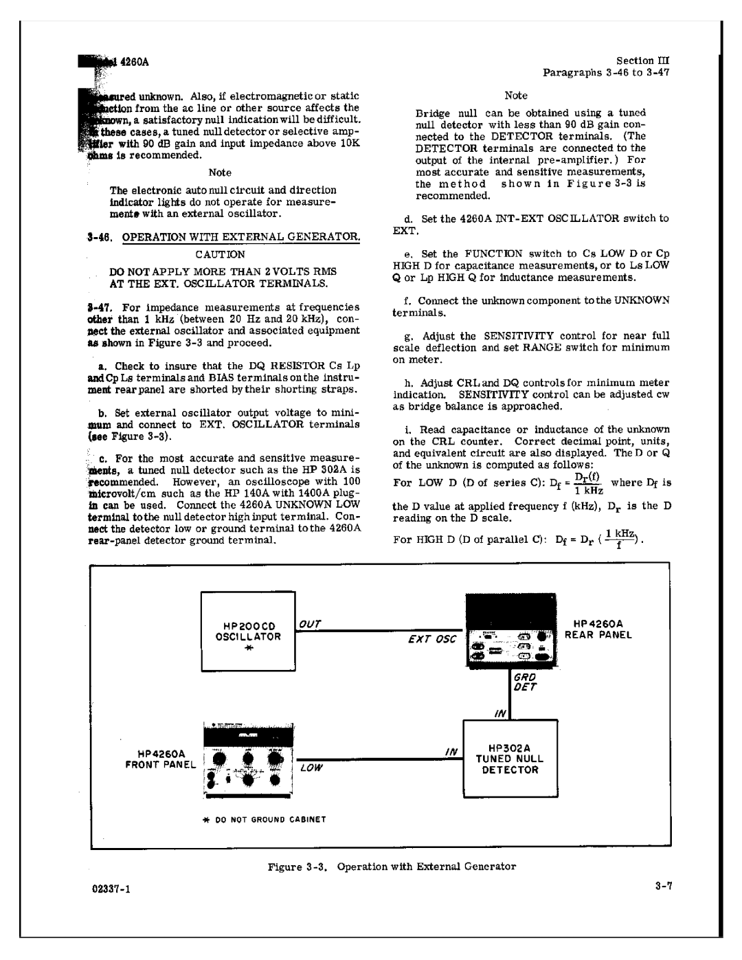 HP Food Warmer 4260A manual 