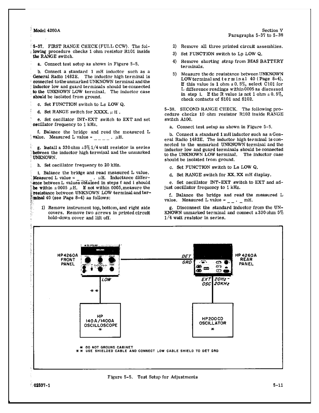 HP Food Warmer 4260A manual 