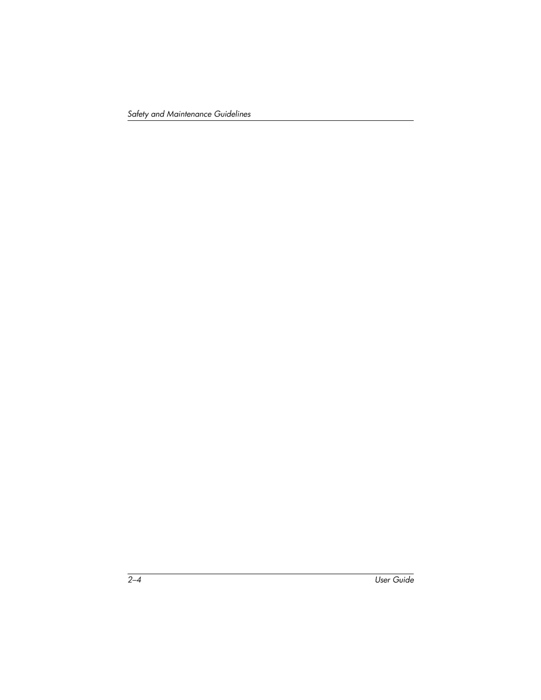 HP FP 1906, 1706 manual Safety and Maintenance Guidelines 