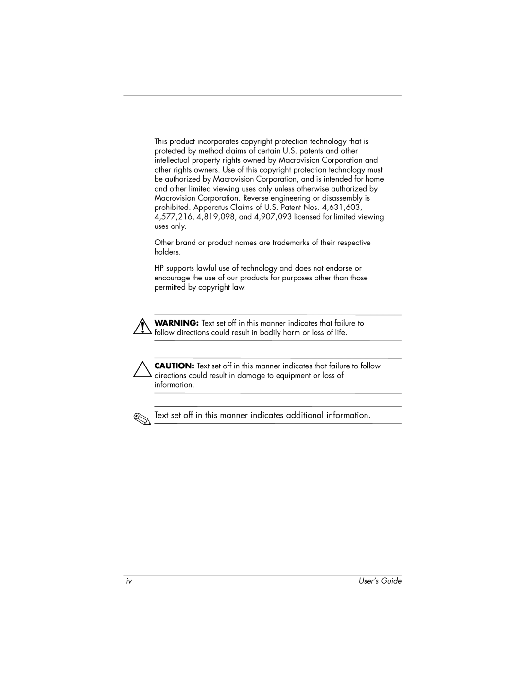 HP FP9419 manual Text set off in this manner indicates additional information 