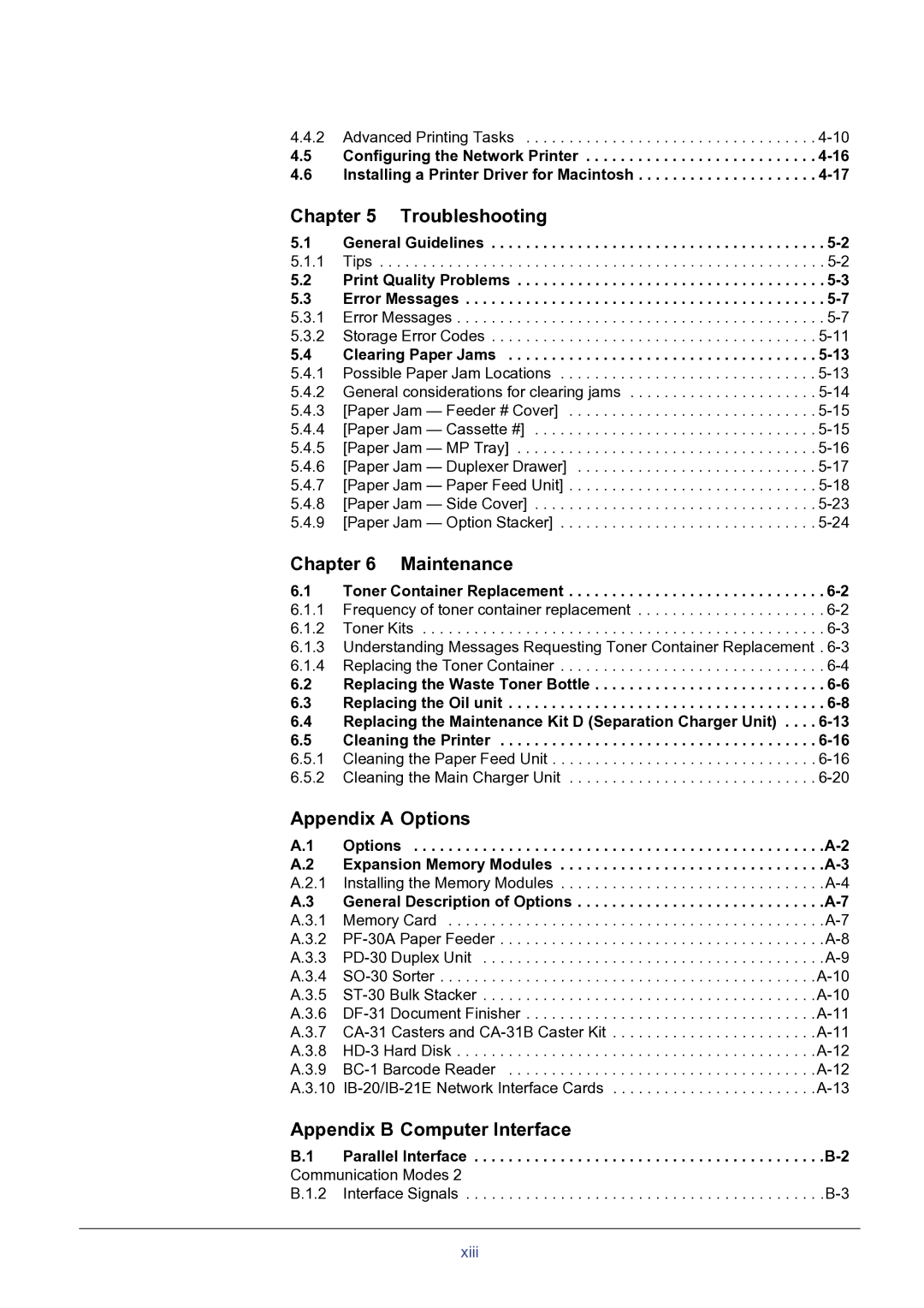 HP FS-8000C manual Troubleshooting 