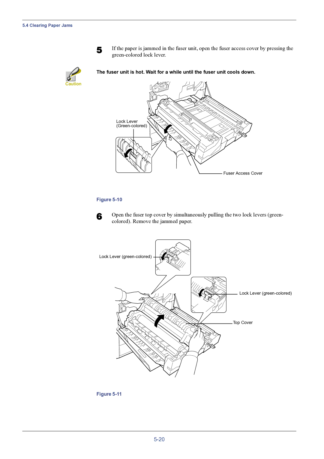 HP FS-8000C manual Colored. Remove the jammed paper 