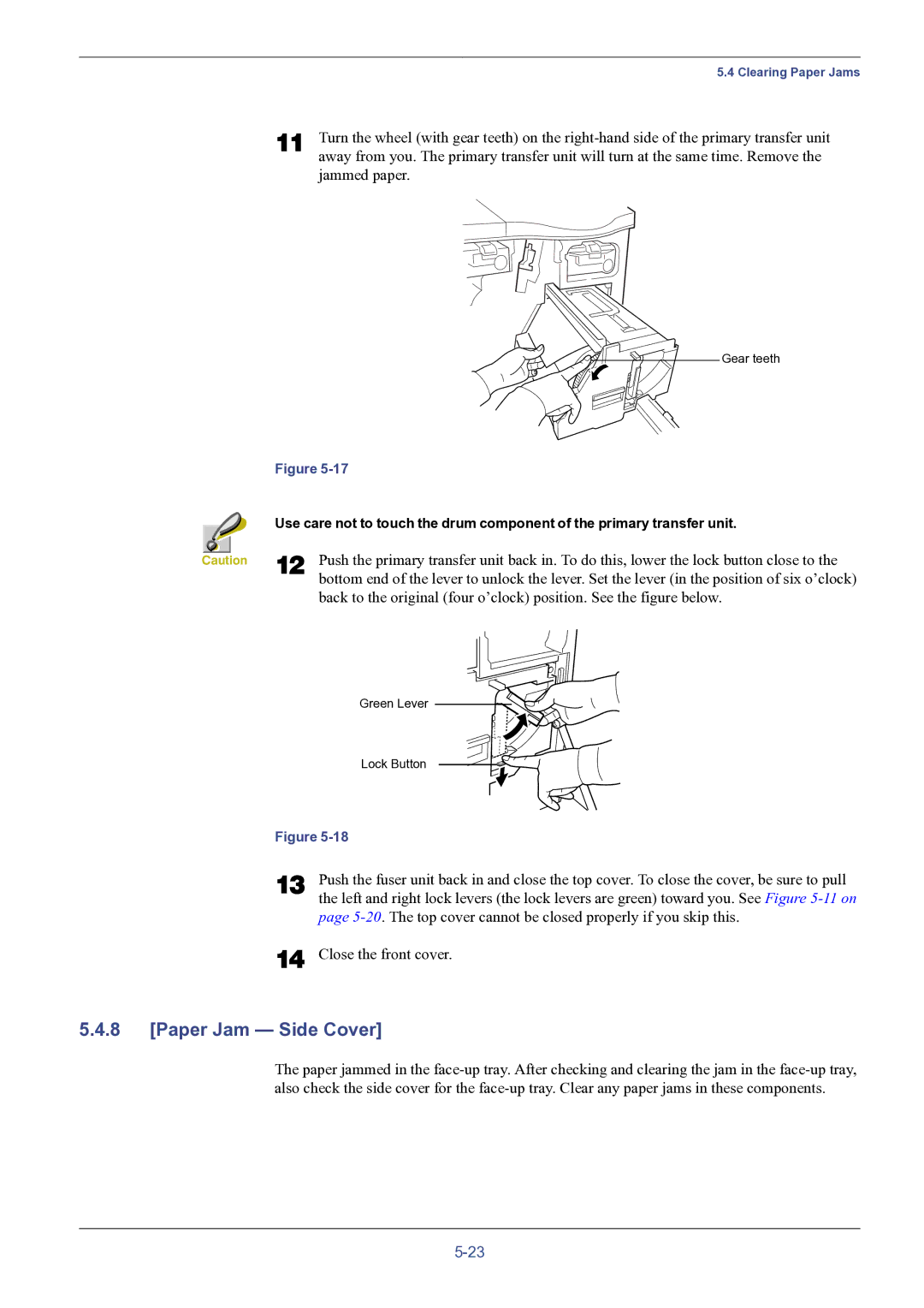 HP FS-8000C manual Paper Jam Side Cover 